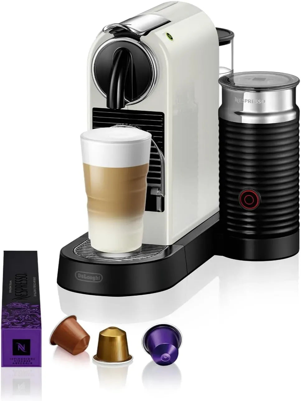 De'Longhi EN267.WAE Macchina da caffè, 1 L, ampio serbatoio, bianco, Serbatoio acqua 1L