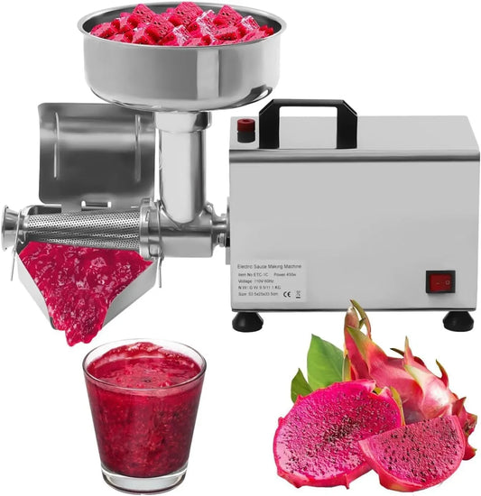 Passapomodoro elettrico, pressa per pomodori, COYEUX, acciaio inox, Motore in Rame Puro da 50 kg/h, fresatrice per Pomodoro in Acciaio Inossidabile