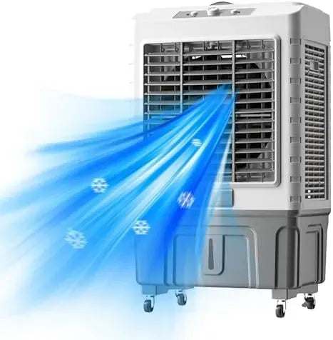 Condizionatore, 55 L, portatile, 3 velocità, oscillazione, ampio serbatoio, Ventilatore evaporativo con Oscillazione a 120°