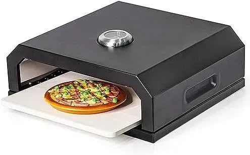 Forno elettrico per pizza, esterno, forno da cucina, termometro, 12 forni portatili a legna con termometro per campeggio e casa