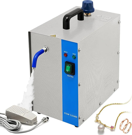 135C Pulitore, 2 L, ampio serbatoio, vapore, professionale, funzione riscaldante, per l'utensile di ripristino delle pietre preziose del d