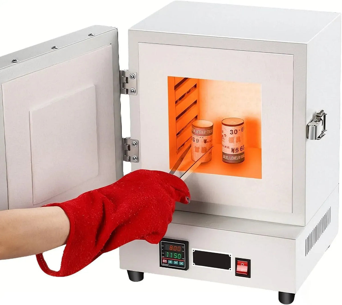 Forno elettrico, 2000 W, riscaldamento surround su 4 lati, controllo di precisione fino a 1150 °C