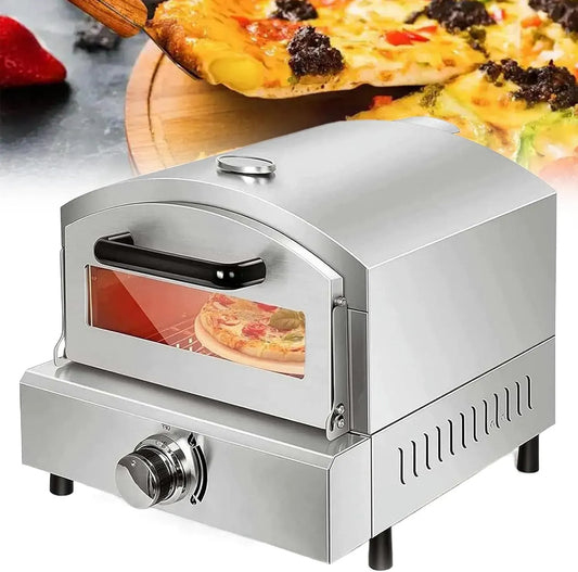 Forno elettrico per pizza, esterno, acciaio inox