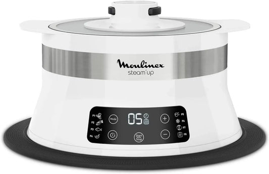 Moulinex VJ504010 libretto di ricetta, facile da conservare, Steam Up Vapore 8 programmi si adatta a tutti i formati di piatti di pulizia facile