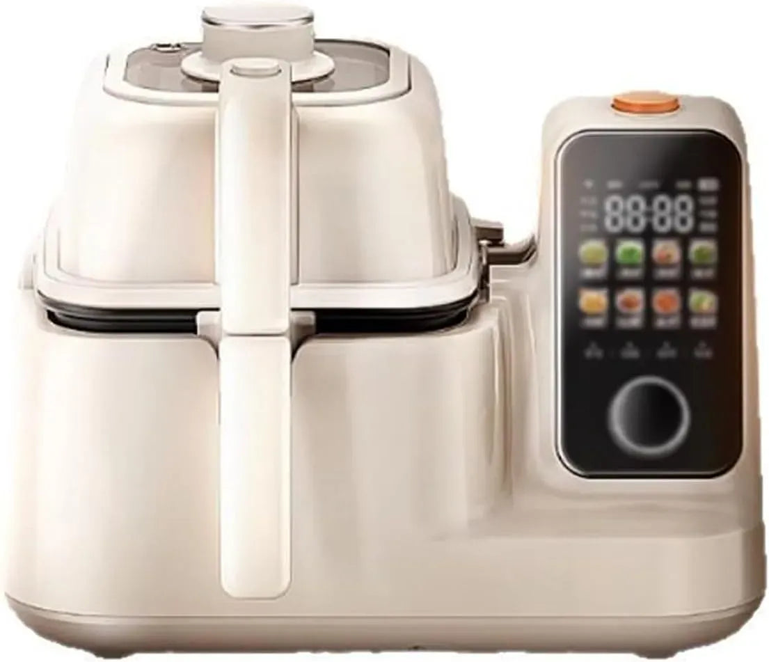 Pentola e padella, 2000 W, rivestimento antiaderente, touch, Wi-Fi, touchscreen per friggere e stufare, Smart Cooking Machine 2000W con WiFi e NFC