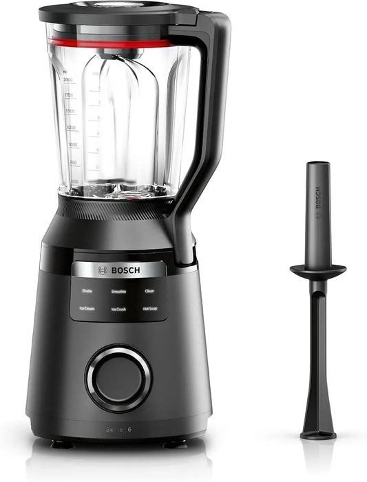 Bosch MMB6652B Frullatore, 3 L, 1800 W, acciaio inox, nero, Caraffa 3L