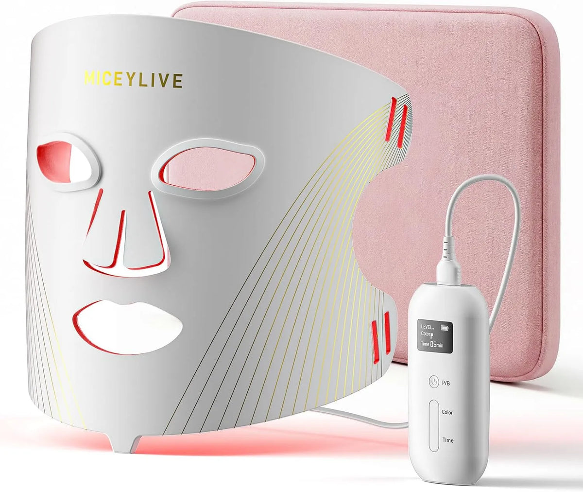 Maschera per il viso a LED dotato di 3 modalità