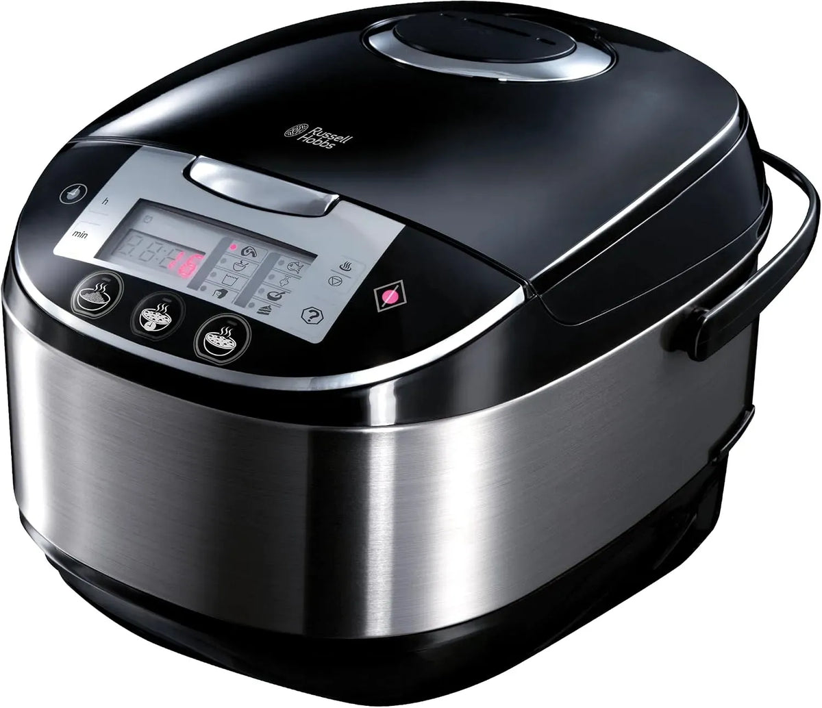 Russell Hobbs L 900 Multi-Cooker, 5 L, 900 W, acciaio inox, funzione riscaldante, nero