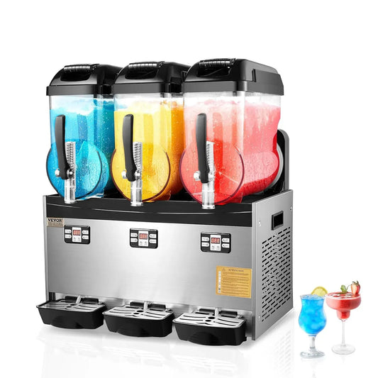 VEVOR Macchina per Bevande, 12 L, ampio serbatoio, professionale, acciaio inox, per Bevande Ghiacciate Commerciale