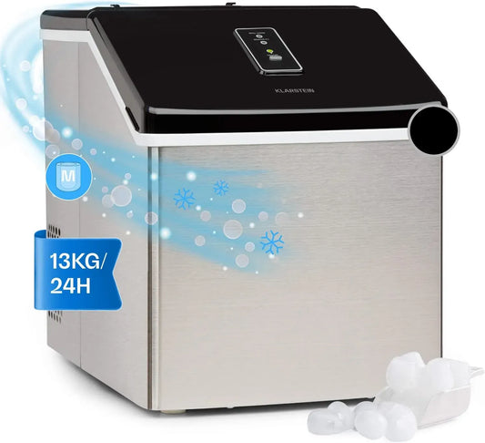 Klarstein Macchina del ghiaccio, 2.5 L, professionale, Fabbricatore Secco Alimentare per Cocktail 13kg