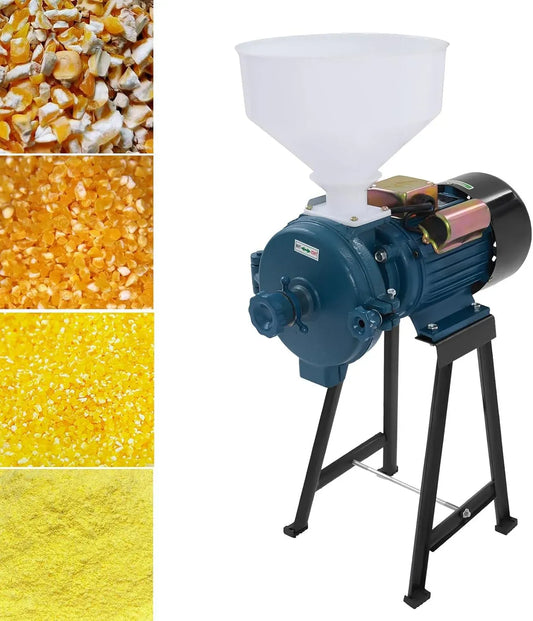 50-75kg/h Mulino, macinatore elettrico, 75 kg, professionale, blu, per cereali Commerciale Meccanico Elettrica può Riso Soi