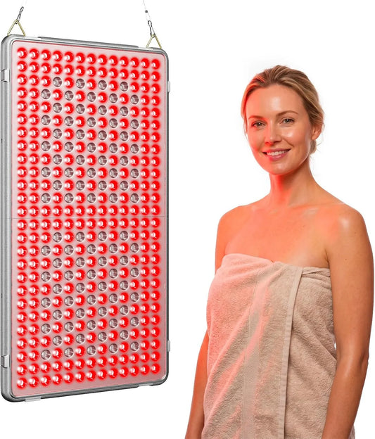 660+850nm luce rossa, 338 LED, 56x30cm, rosso, Pannello