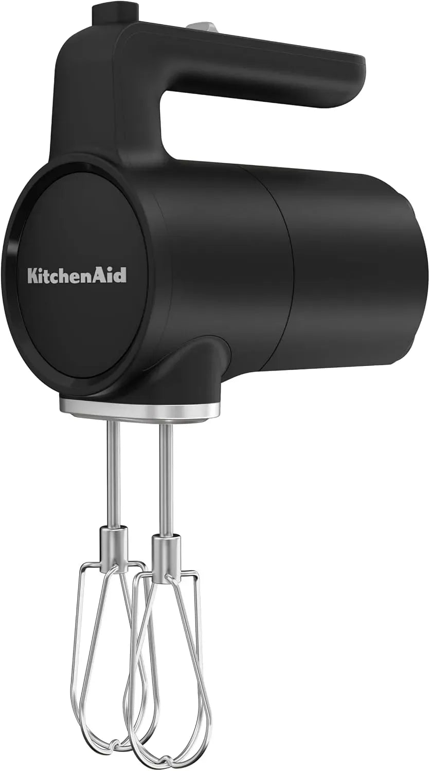 KitchenAid Frullatore, acciaio inox, nero, 60 minuti di utilizzo, Fruste Turbo in acciaio inox