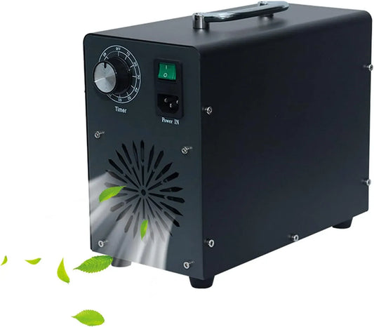 10000mg/h Sterilizzatore, Generatore, generatore di ozono e purificatore, sterilizzatore elettrico, timer, professionale, nero, per Grandi Stanze
