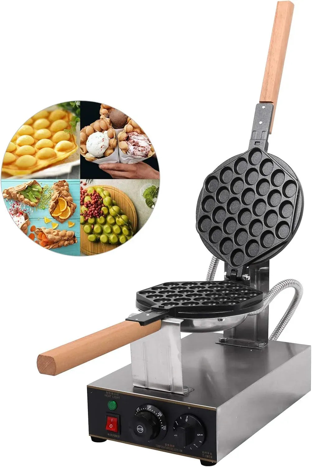 Waffle Maker, Ferro Maker, 1400 W, 220 V, professionale, rivestimento antiaderente