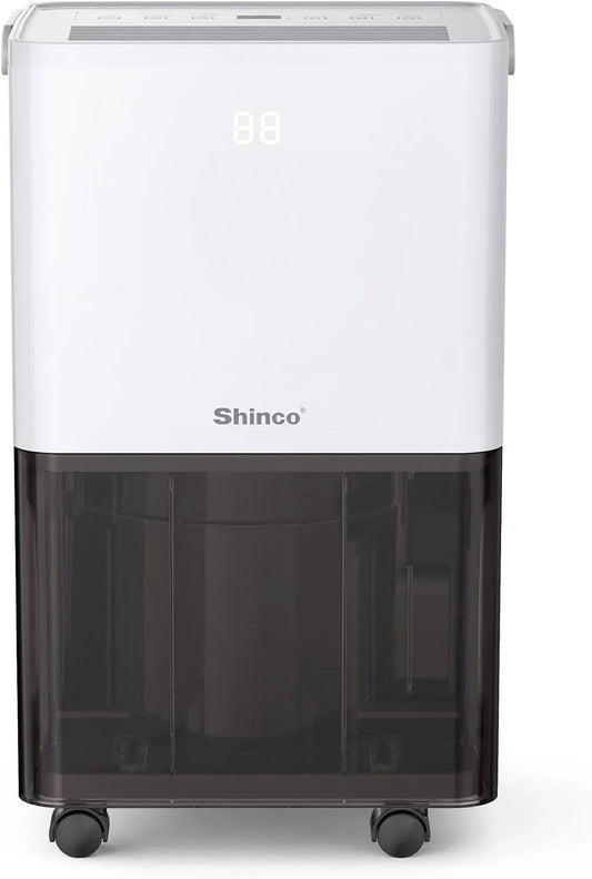 Deumidificatore, SHINCO 10L/Giorno, timer, ampio serbatoio, Timer 24 ore, Per Max 15㎡